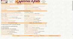 Desktop Screenshot of hommes-et-faits.com